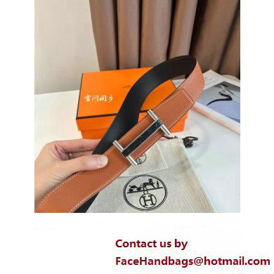 Hermes Brigde belt buckle  &  Reversible leather strap 38 mm 03 2023